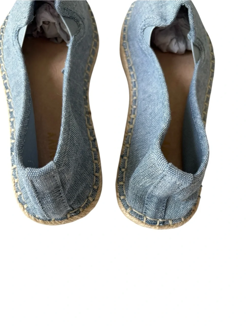 Old Navy Light Blue Canvas Slip-On Espadrilles